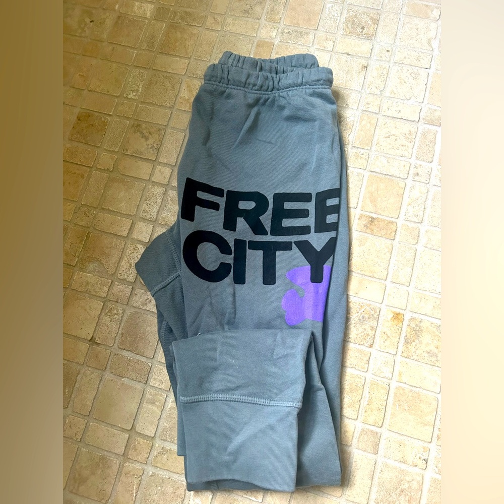Grey & Purple FreeCity Joggers
